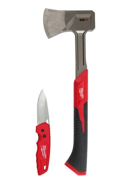 Milwaukee 40 cm Balta ve Katlanır Çakı Seti